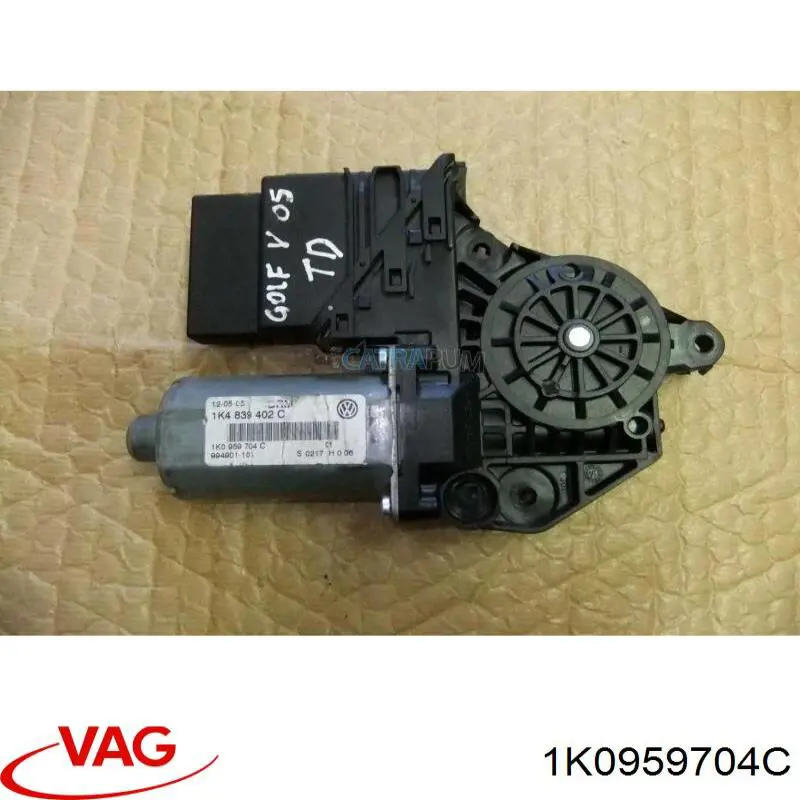 1K0959704C VAG Mechanizm podnoszenia szyby drzwi tylnych prawych