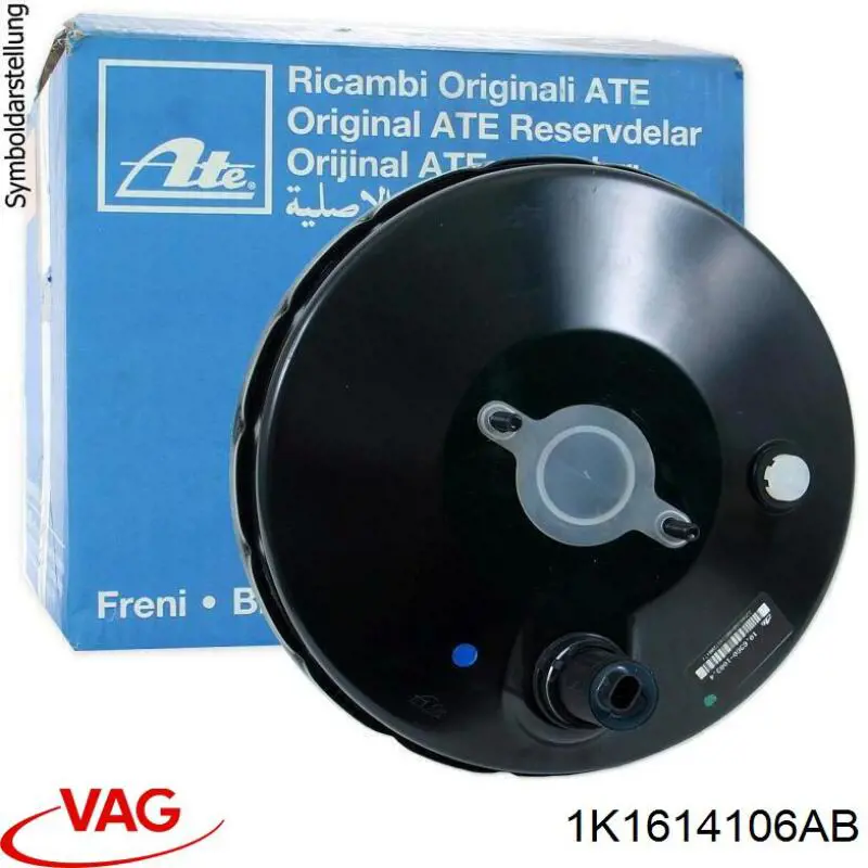 Wzmacniacz próżniowy hamulców VAG 1K1614106AB cena, od 169,57 USD