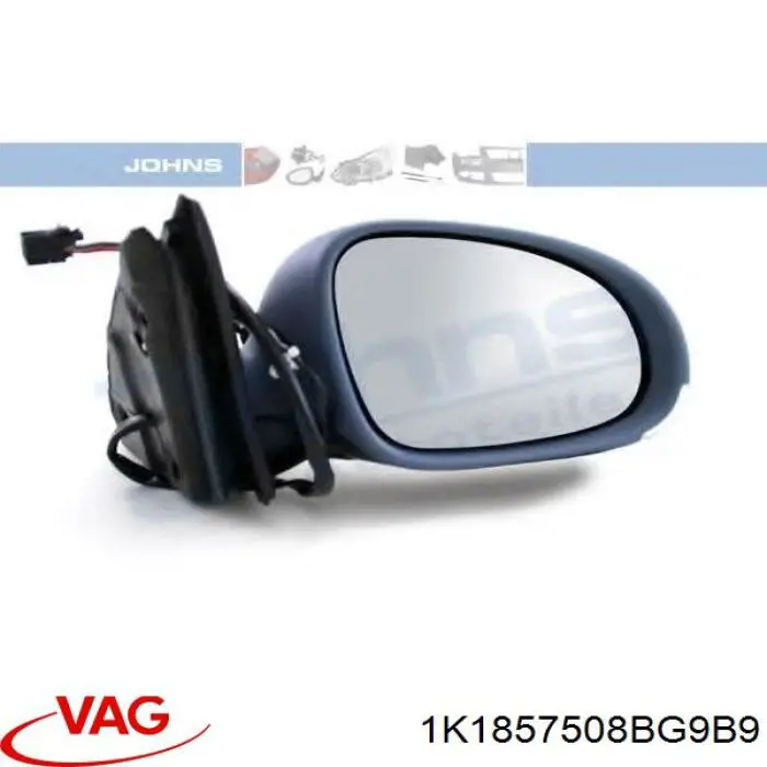 Do koszyka 1K1857508BG9B9 VAG Lusterko wsteczne prawe
