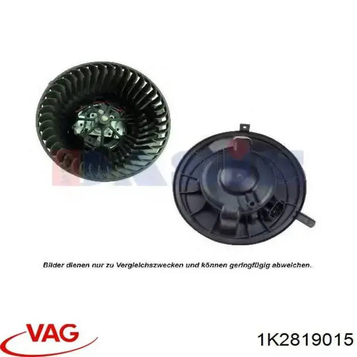 Silniczek wentylatora nagrzewnicy (ogrzewacza wnętrza) VAG 1K2819015 cena, od 66,40 USD