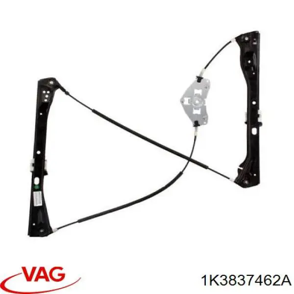 Do koszyka 1K3837462A VAG Mechanizm podnoszenia szyby drzwi przednich prawych