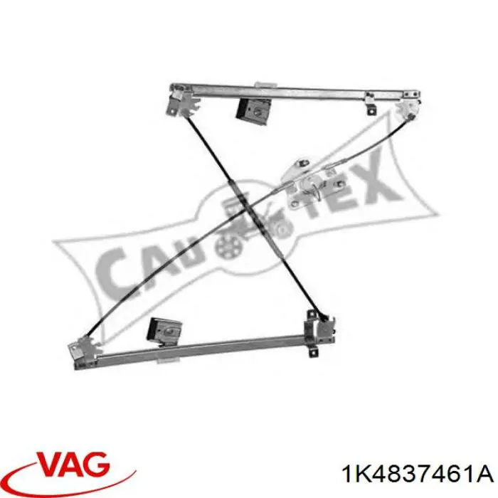 Do koszyka 1K4837461A VAG Mechanizm podnoszenia szyby drzwi przednich lewych