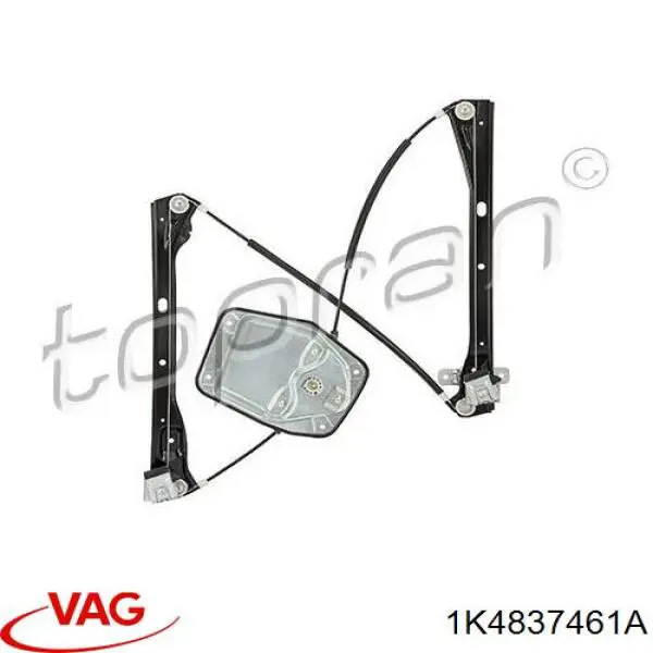 Mechanizm podnoszenia szyby drzwi przednich lewych VAG 1K4837461A cena, od 44,59 USD