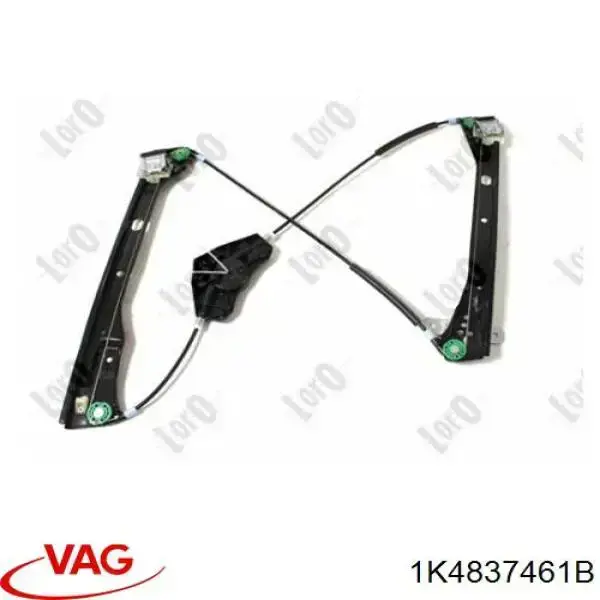 Mechanizm podnoszenia szyby drzwi przednich lewych VAG 1K4837461B cena, od 44,59 USD