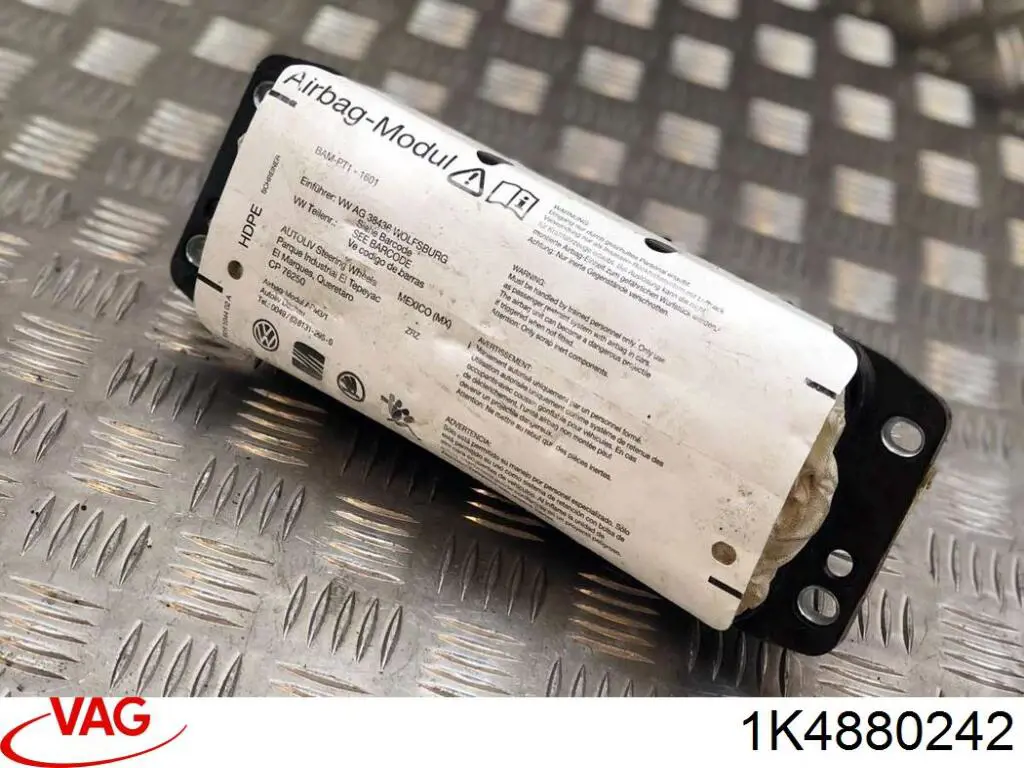 Poduszka powietrzna (AIRBAG) pleców fotela prawego VAG 1K4880242 cena, od 96,70 USD