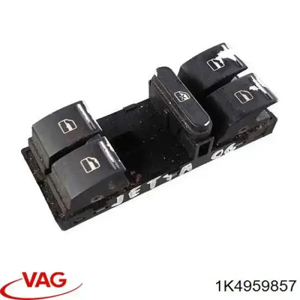 Panel przyciskowy sterowania podnośnikiem szyby przedni lewy VAG 1K4959857 cena, od 26,19 USD