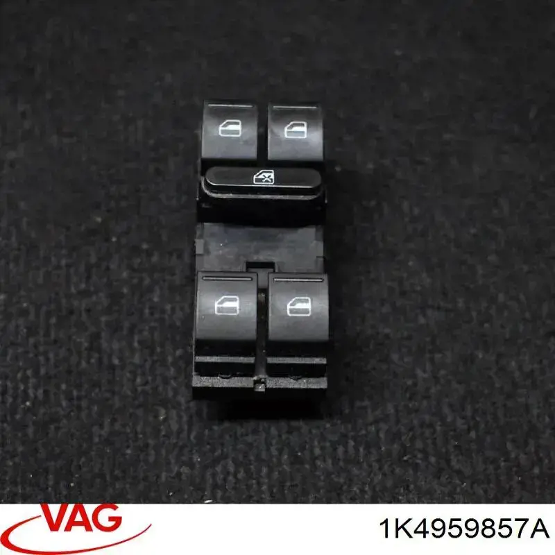 Do koszyka 1K4959857A VAG Panel przyciskowy sterowania podnośnikiem szyby przedni lewy