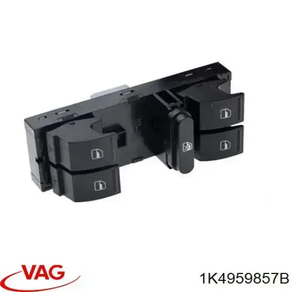 Do koszyka 1K4959857B VAG Panel przyciskowy sterowania podnośnikiem szyby przedni lewy