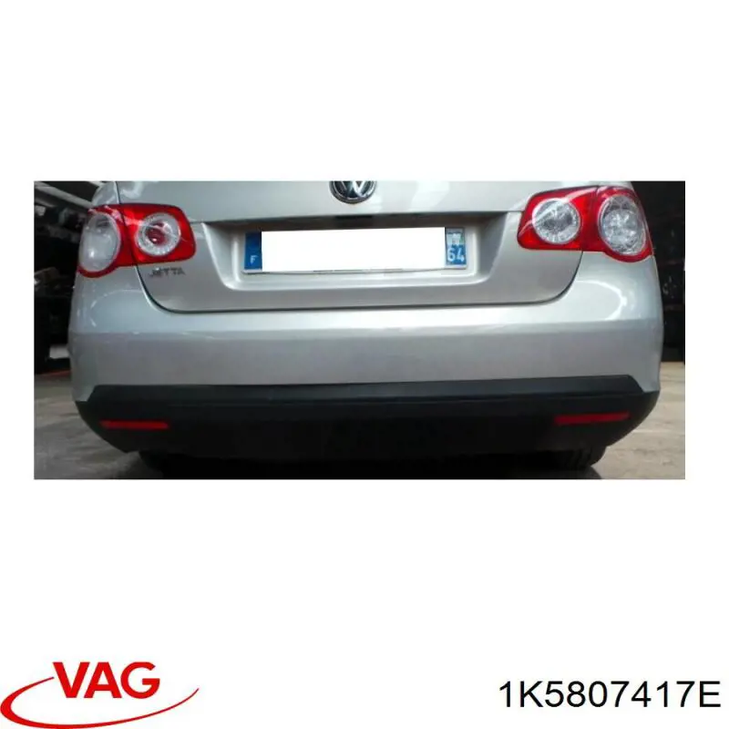1K5807417E VAG Zderzak tylny