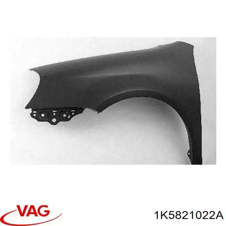 Do koszyka 1K5821022A VAG Błotnik przedni prawy