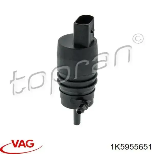 Do koszyka 1K5955651 VAG Pompka spryskiwacza szyby przedniej