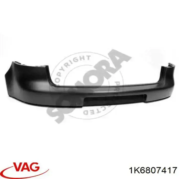 Do koszyka 1K6807417 VAG Zderzak tylny