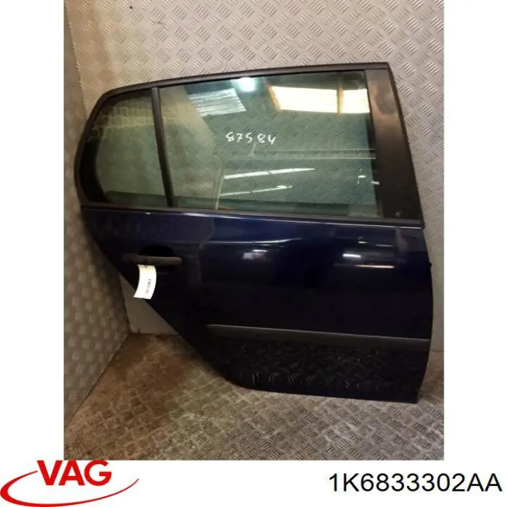 Do koszyka Drzwi tylne prawe Volkswagen Golf V 1K1