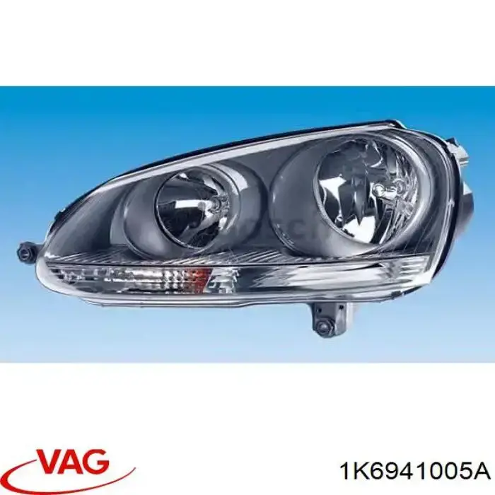 Do koszyka 1K6941005A VAG Reflektor lewy
