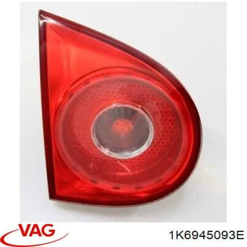 1K6945093E VAG Lampa zespolona tylna lewa wewnętrzna