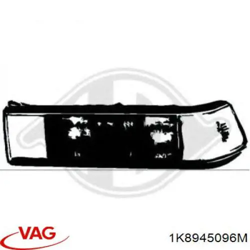 Lampa zespolona tylna prawa 1K8945096M VAG