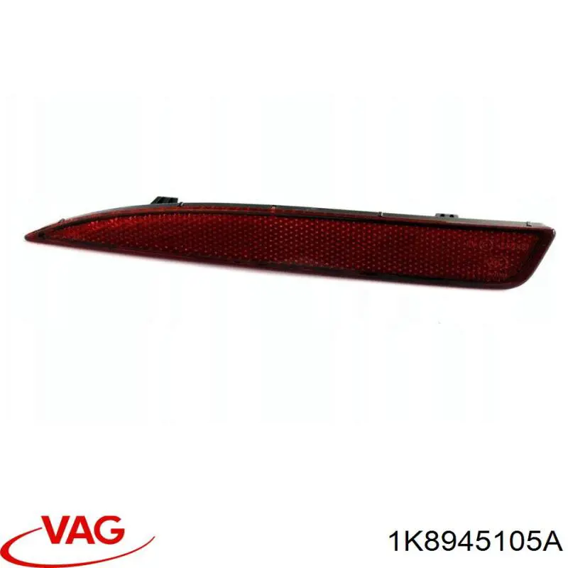Lampa odblaskowa zderzaka tylnego lewa VAG 1K8945105B cena, od 45,97 USD