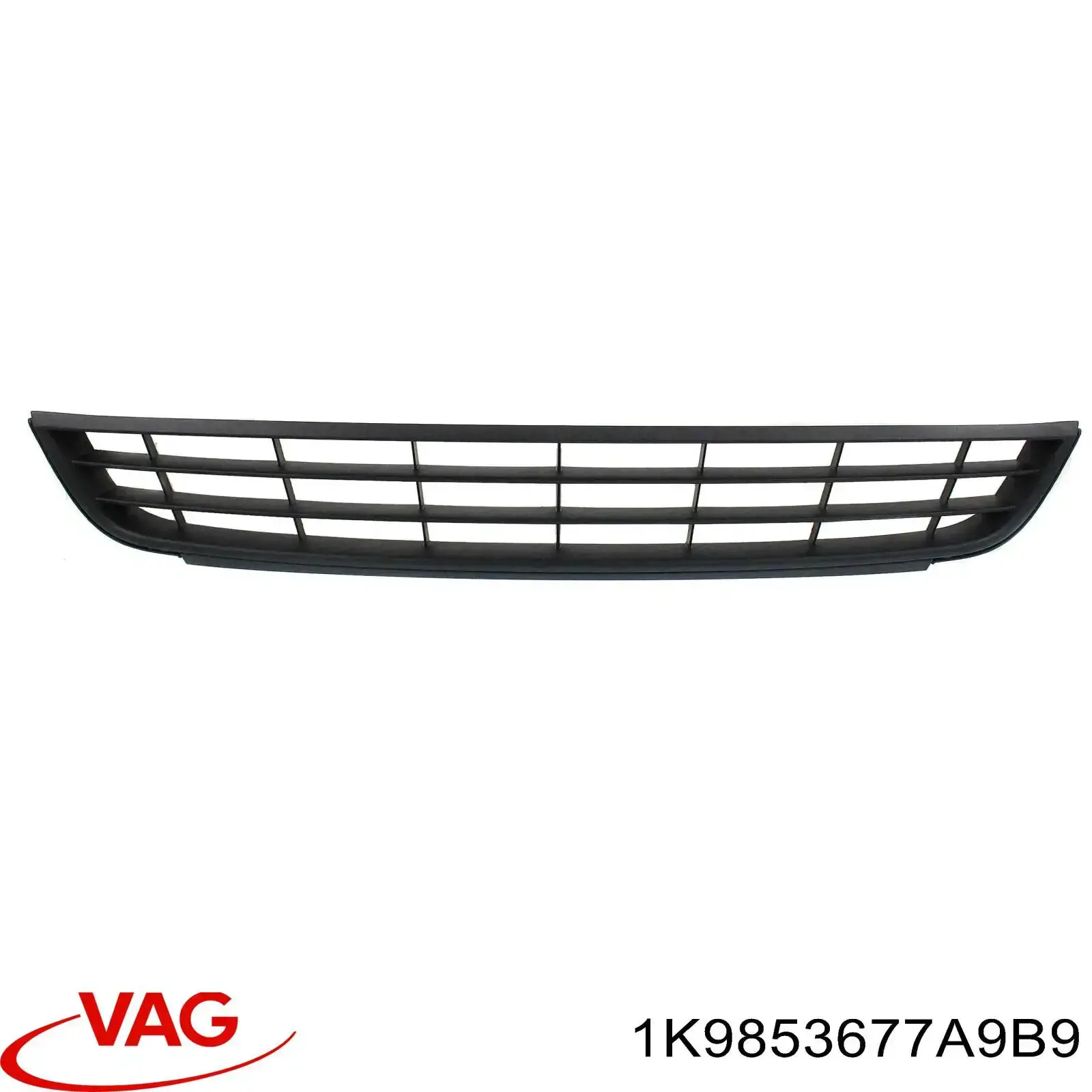 Kratka zderzaka przedniego środkowa VAG 1K9853677A9B9 cena, od 247,50 USD