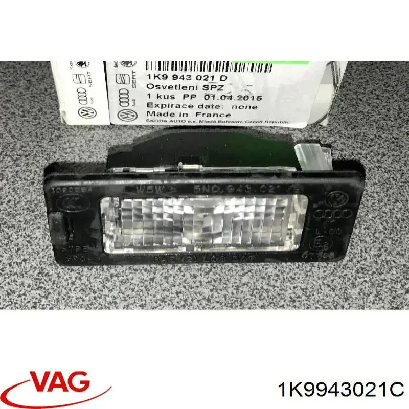 Lampa oświetlenia tylnej tablicy rejestracyjnej VAG 1K9943021C cena, od 16,51 USD
