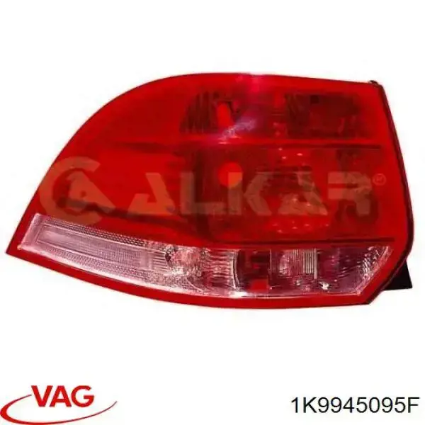 Lampa zespolona tylna lewa VAG 1K9945095F cena, od 107,09 USD
