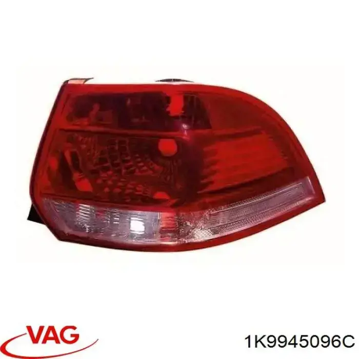 Lampa zespolona tylna prawa VAG 1K9945096C cena, od 112,05 USD