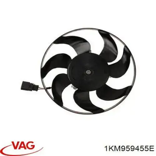 Wentylator elektryczny układu chłodzenia, kompletny (silnik+wirnik) prawy VAG 1KM959455E cena, od 48,93 USD