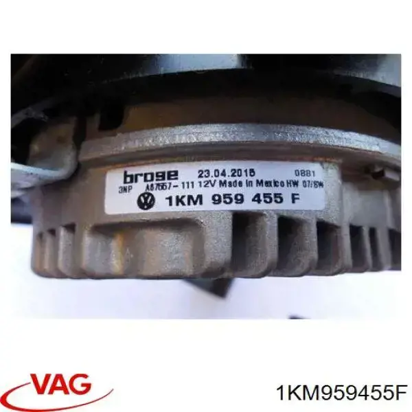 Do koszyka 1KM959455A VAG Wentylator elektryczny układu chłodzenia kompletny (silnik+wirnik)