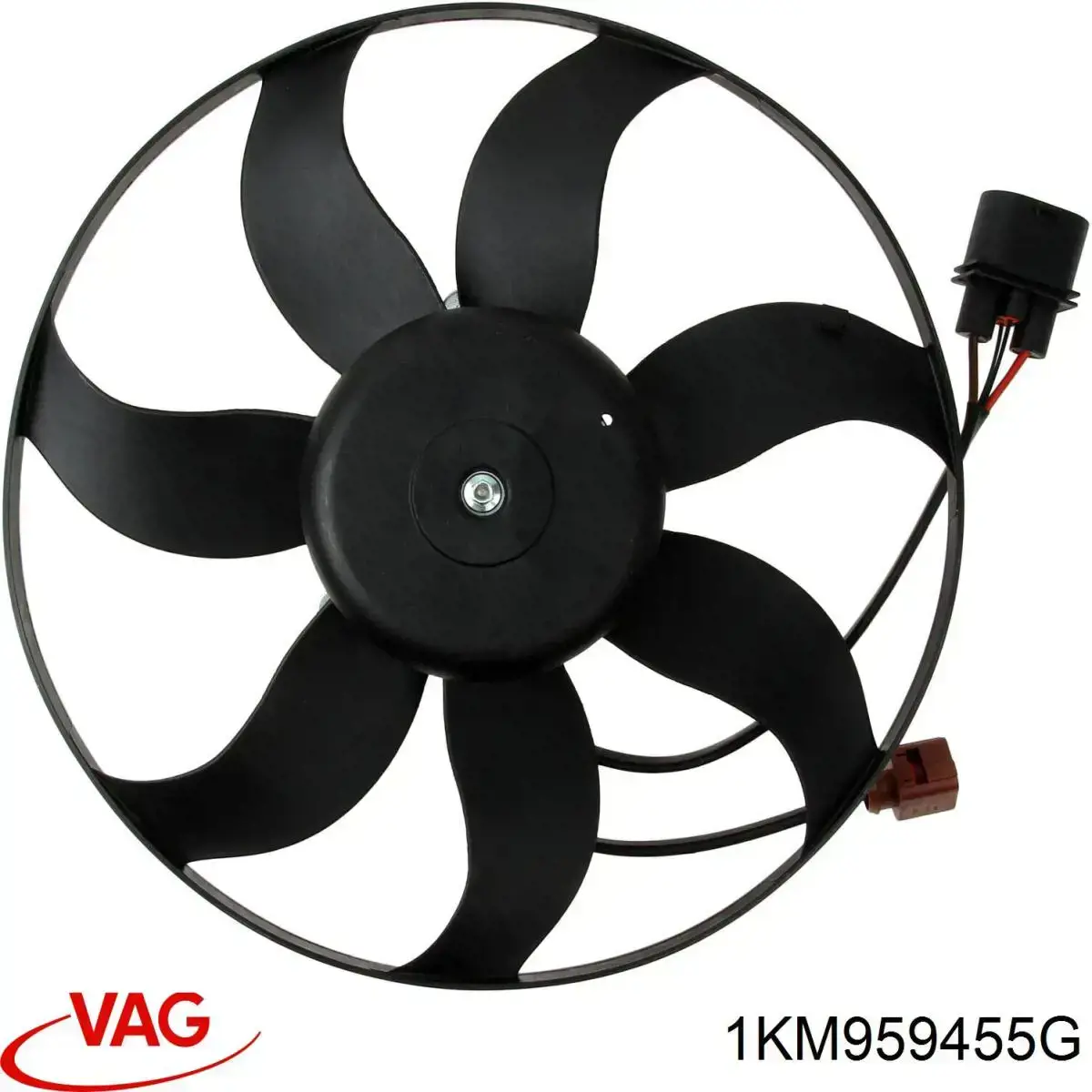 Wentylator elektryczny układu chłodzenia, kompletny (silnik+wirnik) lewy VAG 1KM959455G cena, od 81,84 USD