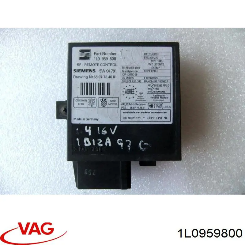  VAG 1L0959800 cena, od 54,48 USD