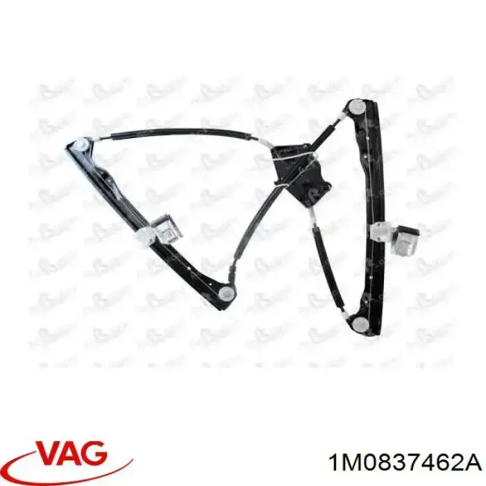 Do koszyka 1M0837462A VAG Mechanizm podnoszenia szyby drzwi przednich prawych