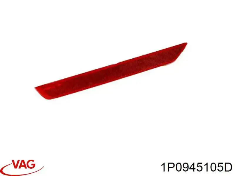 Lampa odblaskowa zderzaka tylnego lewa VAG 1P0945105D cena, od 14,78 USD