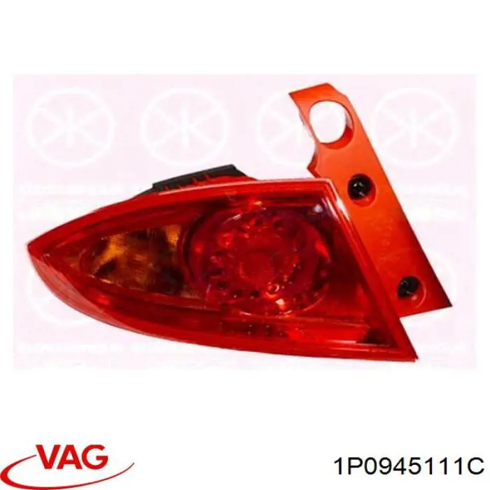 1P0945111C VAG Lampa zespolona tylna lewa zewnętrzna