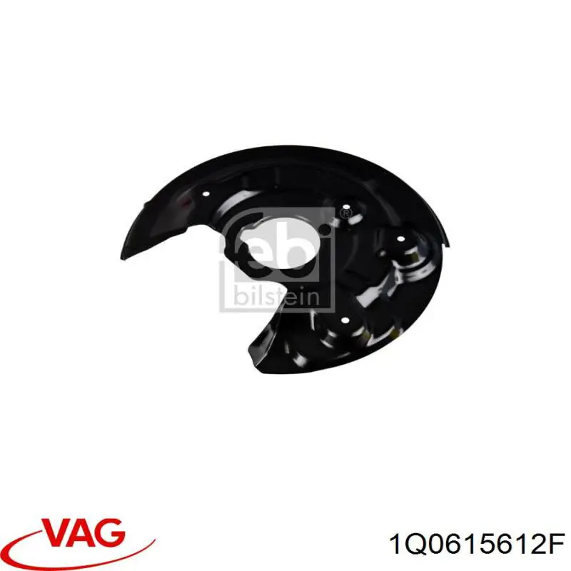 Osłona tarczy hamulcowej tylnej prawa VAG 1Q0615612F cena, od 26,66 USD