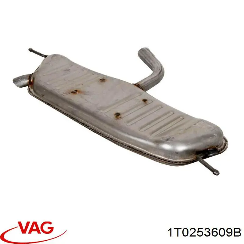 Do koszyka 1T0253609B VAG Tłumik, tylna część