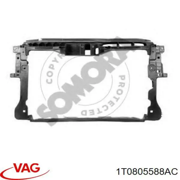 Osłona chłodnicy kompletna (panel mocowania reflektorów) VAG 1T0805588AC cena, od 52,26 USD