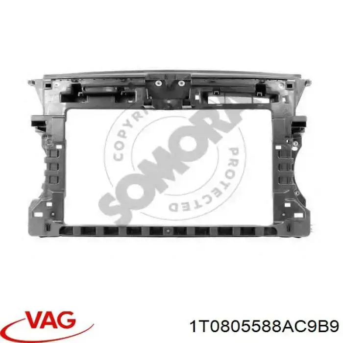 Osłona chłodnicy kompletna (panel mocowania reflektorów) VAG 1T0805588AC9B9 cena, od 52,26 USD