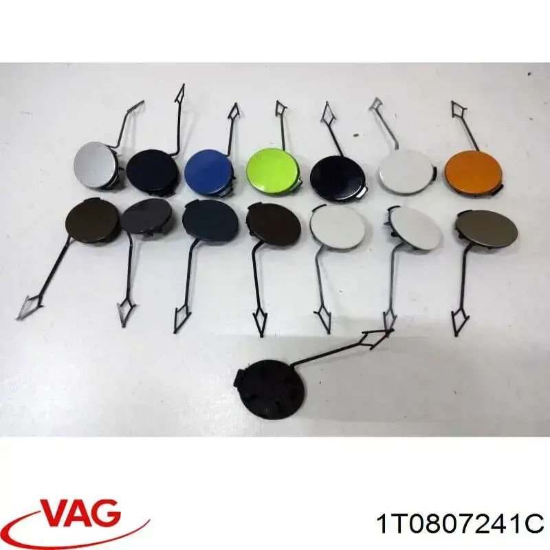 1T0807241C VAG Zaślepka haku holowniczego zderzaka przednia