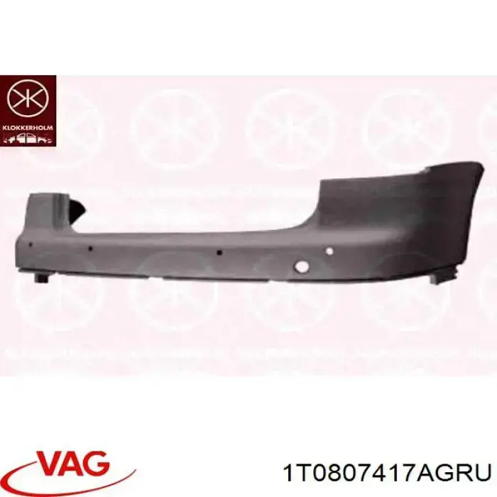 Zderzak tylny VAG 1T0807417AGRU cena, od 103,26 USD