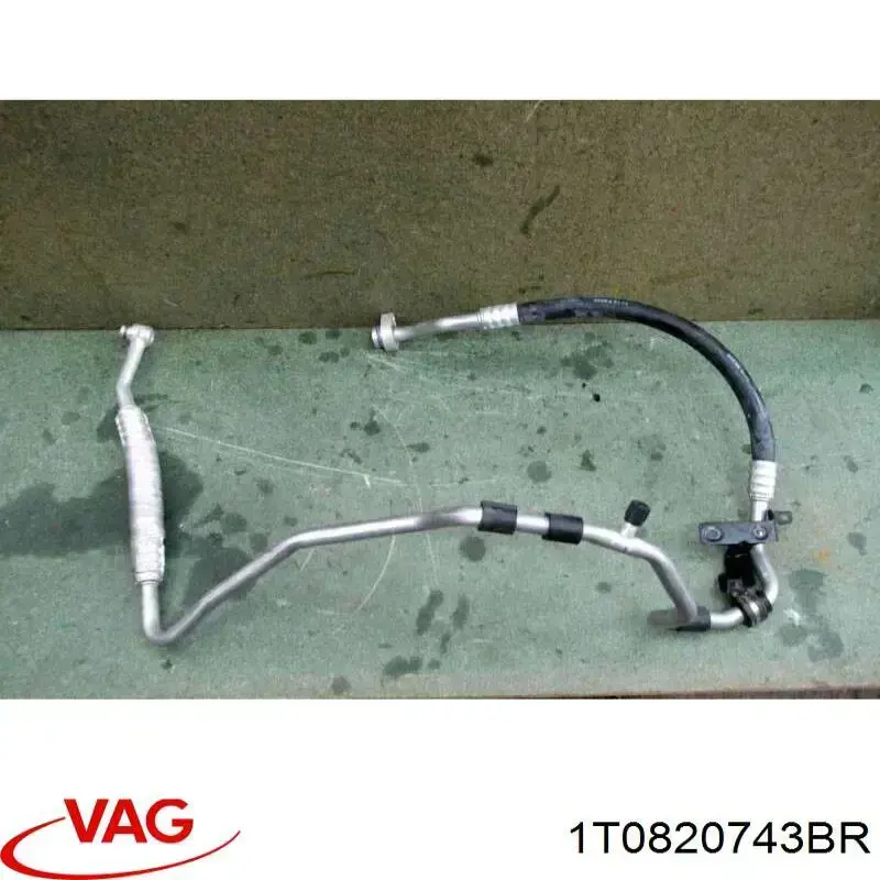 1T0820743BR VAG Przewód klimatyzacji, od parownika do sprężarki
