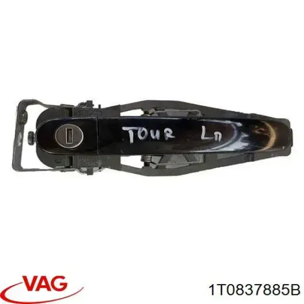 Pałąk zewnętrznej klamki drzwi przednich lewej VAG 1T0837885B cena, od 42,56 USD
