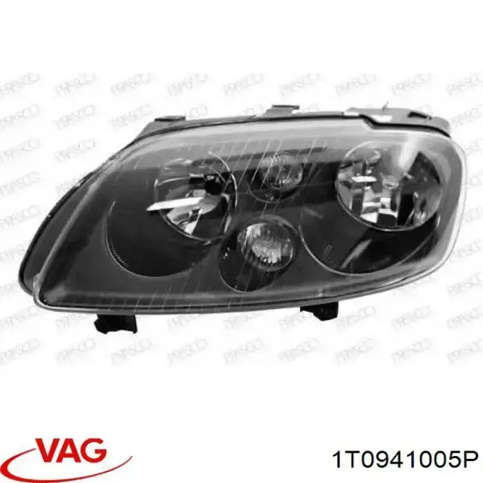 Do koszyka 1T0941005P VAG Reflektor lewy