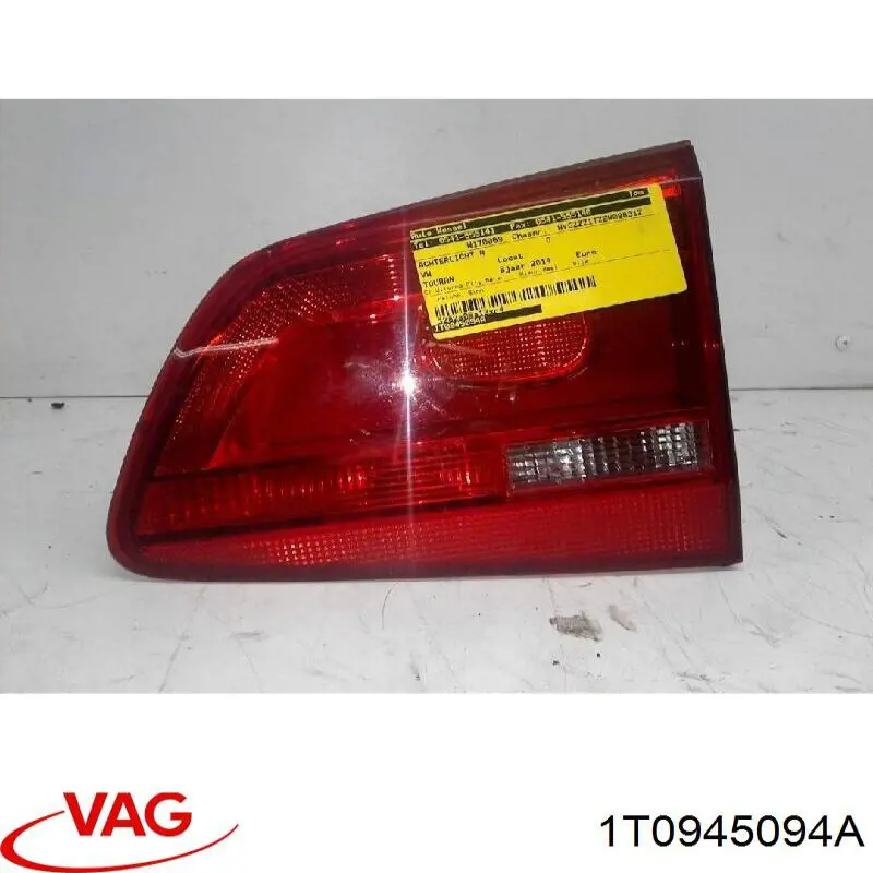 Lampa zespolona tylna prawa wewnętrzna VAG 1T0945094A cena, od 93,64 USD