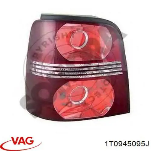 Do koszyka 1T0945095J VAG Lampa zespolona tylna lewa