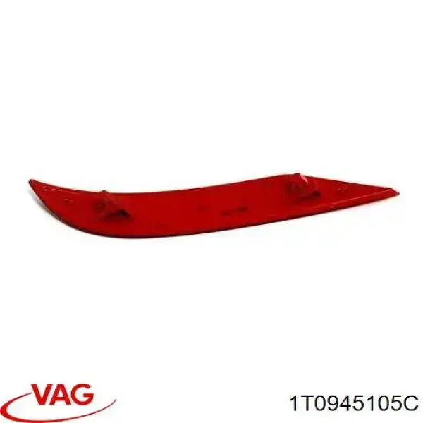 Do koszyka 1T0945105C VAG Lampa odblaskowa zderzaka tylnego lewa