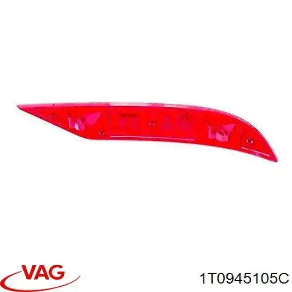 Lampa odblaskowa zderzaka tylnego lewa 3945061 Autotechteile