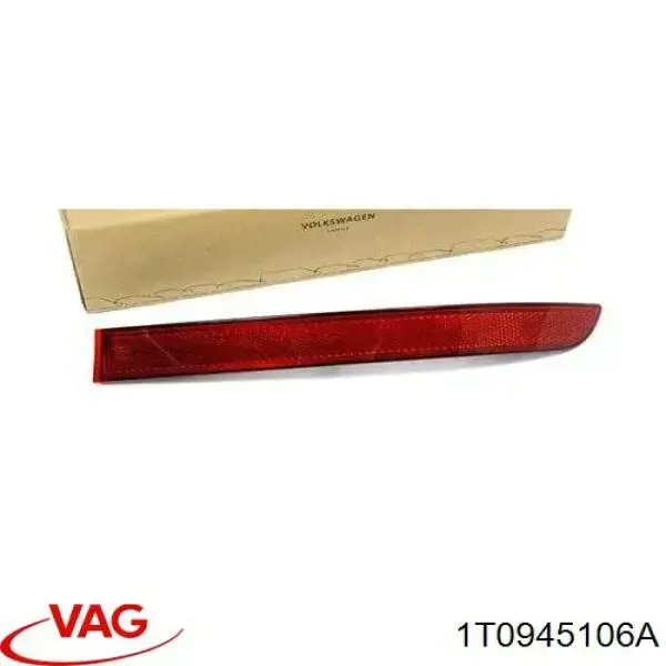 Lampa odblaskowa zderzaka tylnego prawa VAG 1T0945106A cena, od 61,36 USD