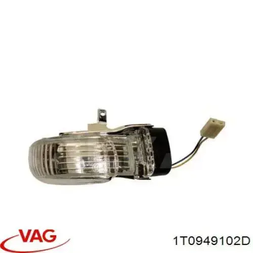 Kierunkowskaz lusterka prawy VAG 1T0949102D cena, od 31,63 USD