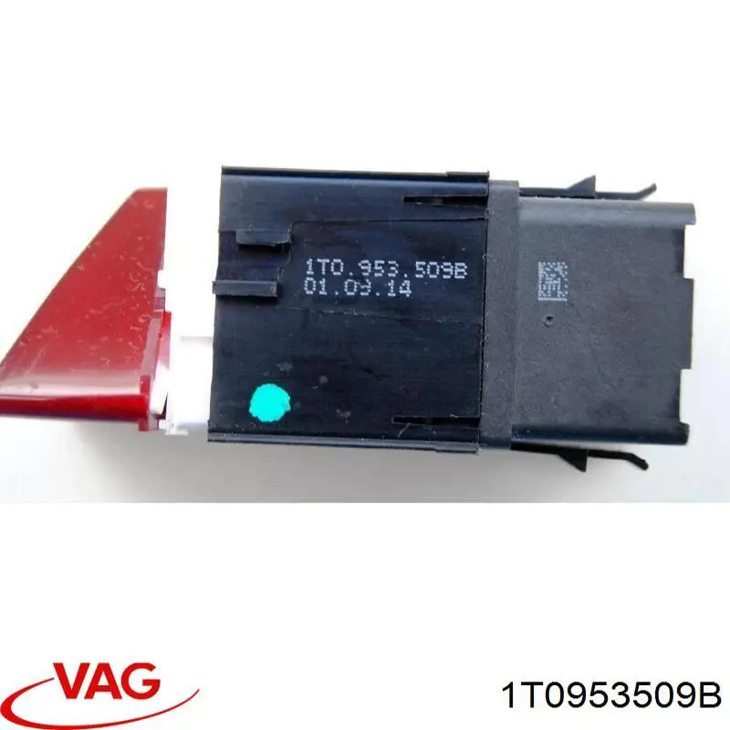  Przycisk włączania światła awaryjnego Volkswagen Touran 1