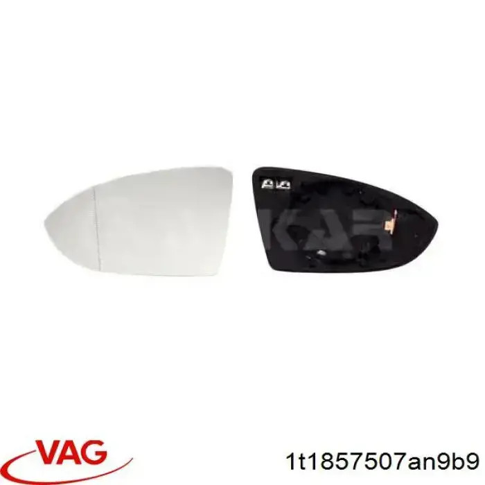 Do koszyka 1T1857507AK9B9 VAG Lusterko wsteczne lewe