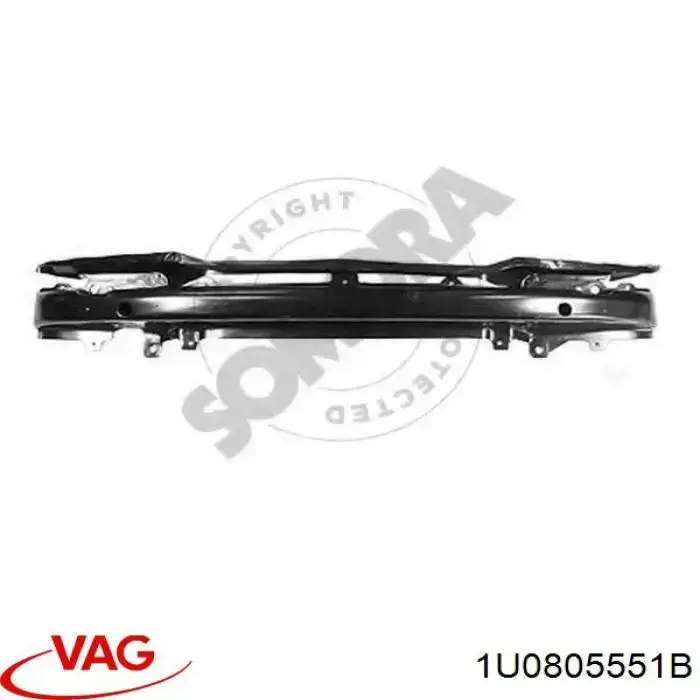 1U0805551B VAG Wzmocnienie zderzaka przedniego